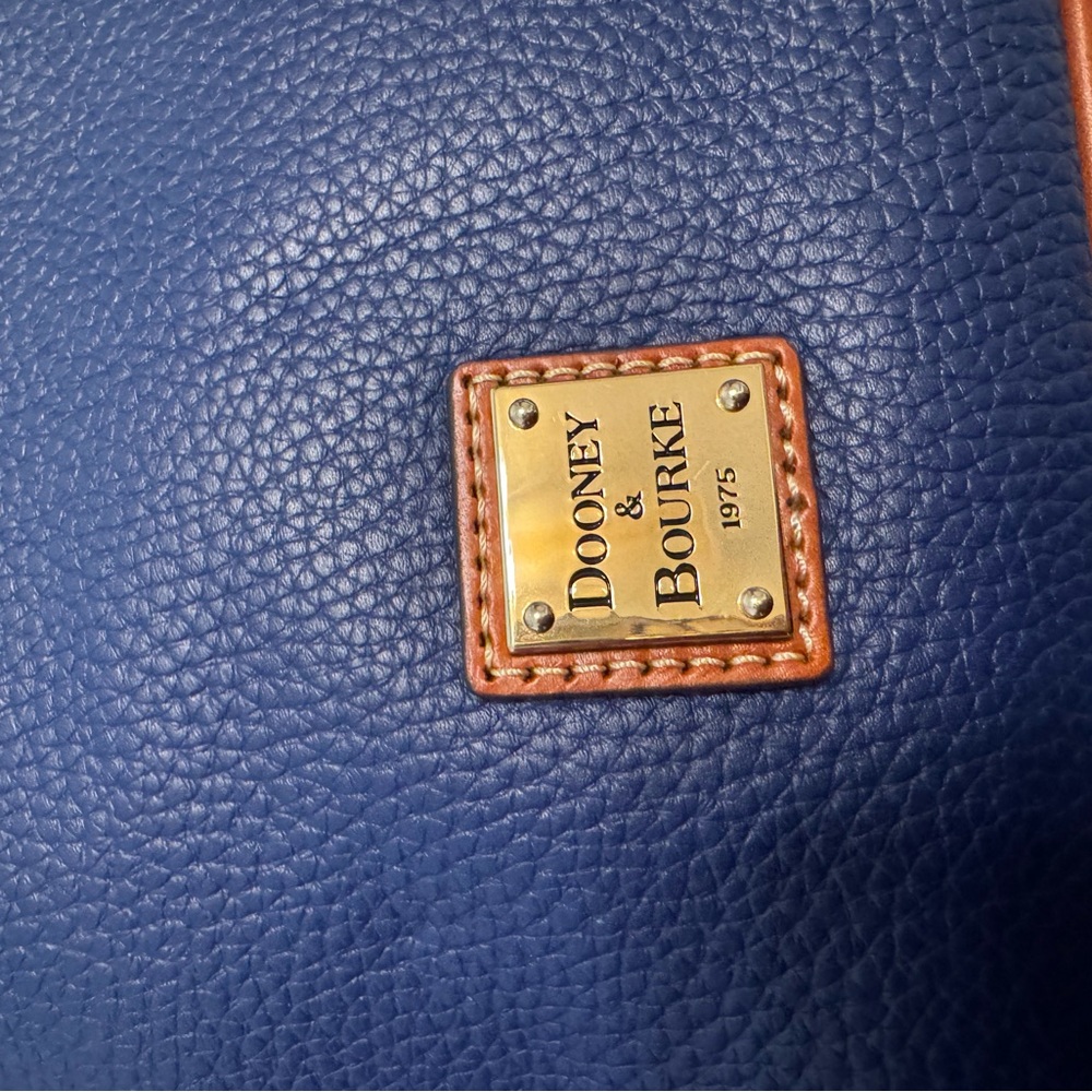 Dooney & Bourke Blue and Brown Crossbody Bag - Picture 3 of 6